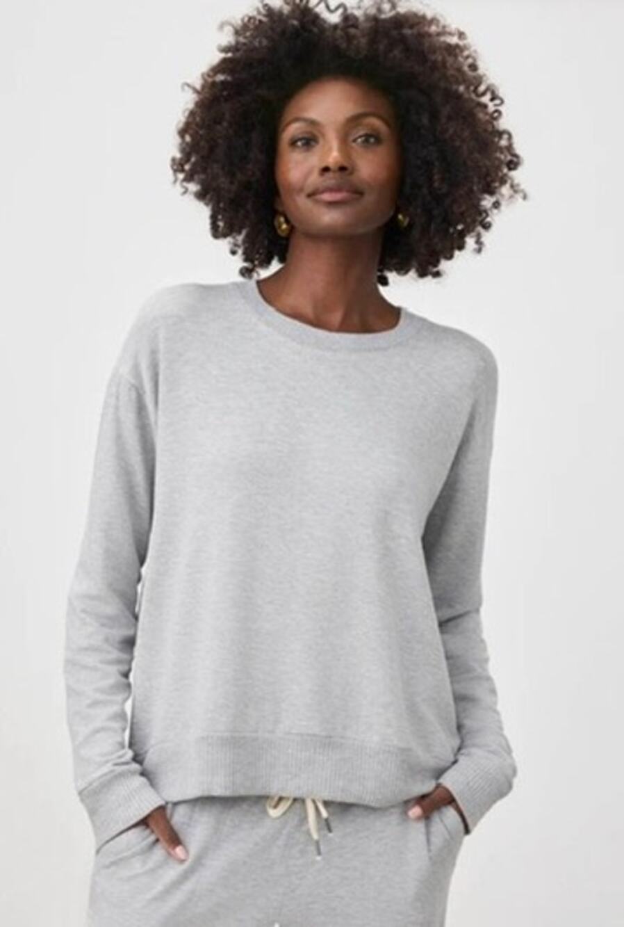 Splendid Supersoft Pullover Heather Gray
